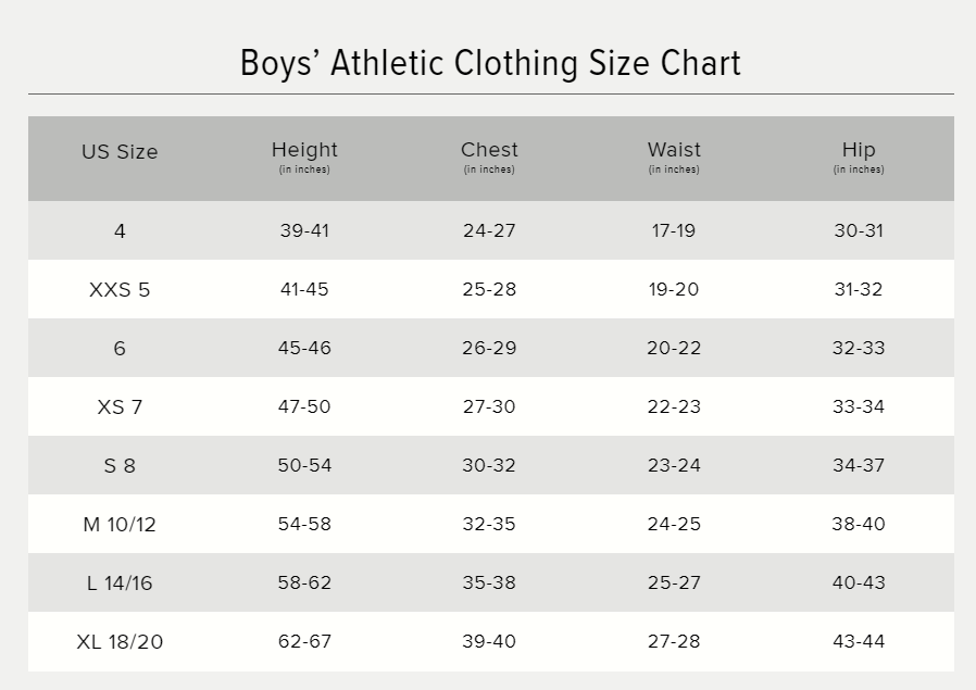 New Balance Size Chart Kid