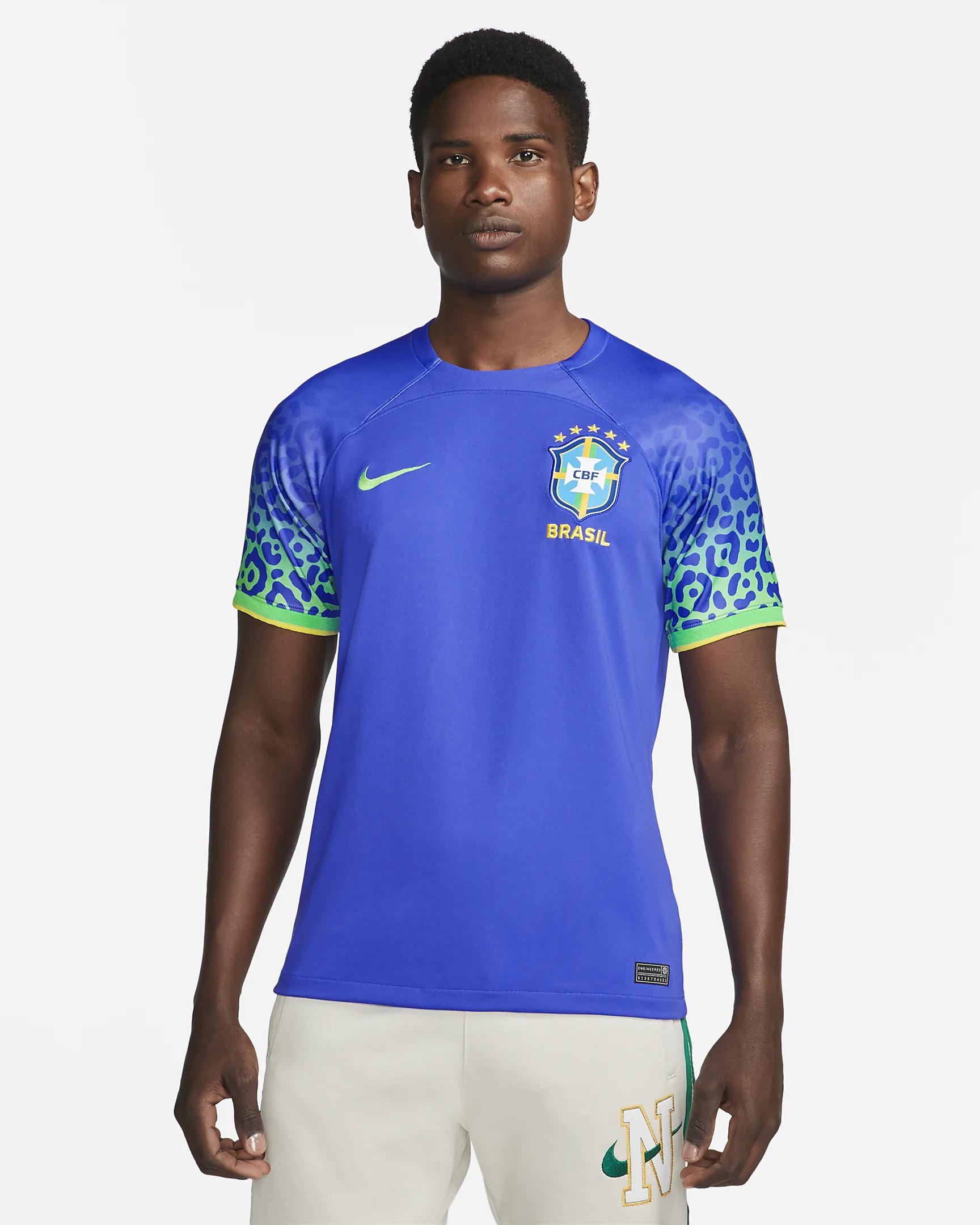 Nike Football World Cup 2022 Brazil Unisex Away Jersey In Blue